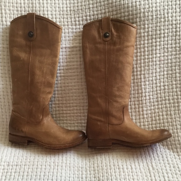 Melissa Button 2 soft cognac size 5 1/2 Frye boots - Picture 4 of 6